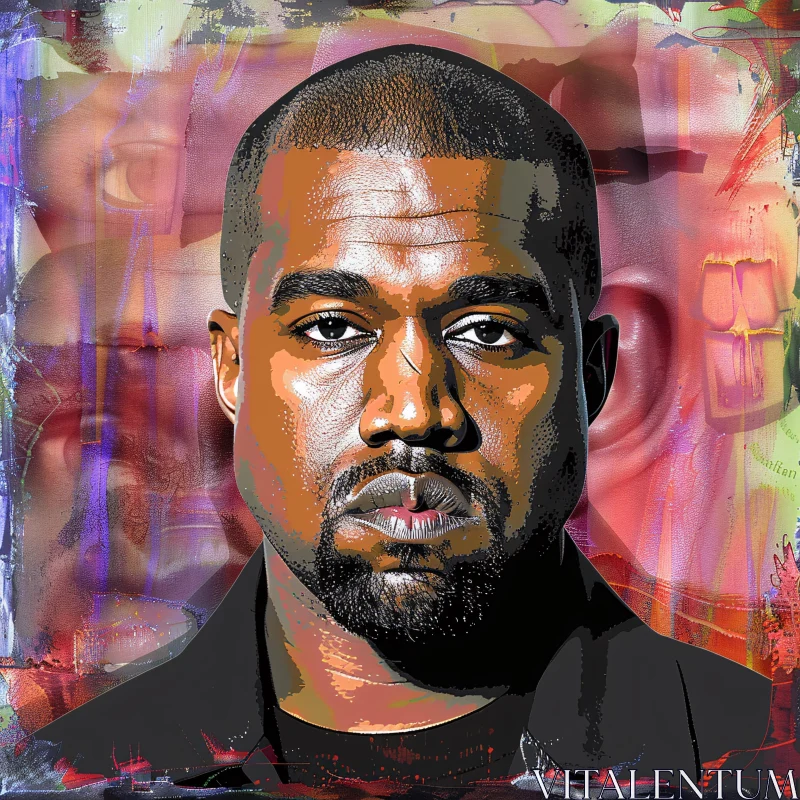 Colorful Kanye West Art
