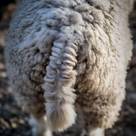 Fluffy Sheep Tail Detail