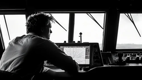 Monochrome Maritime Navigation