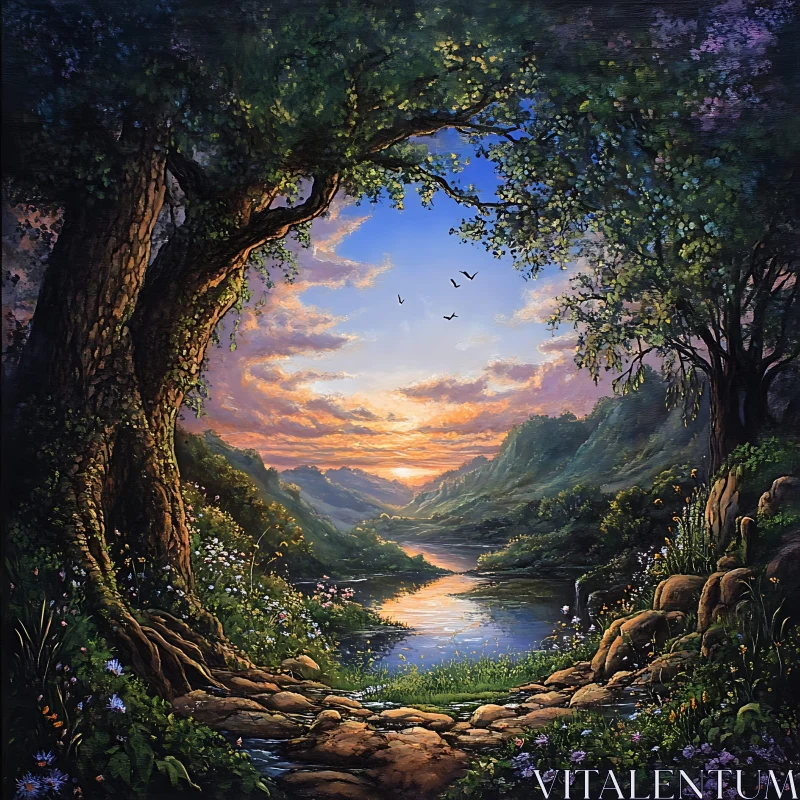 Sunset River View
