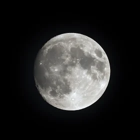 Celestial Orb: The Moon's Ethereal Glow