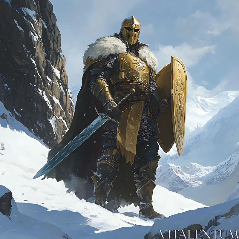 Warrior in Golden Armor