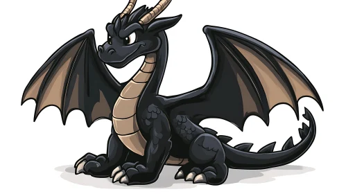 Illustration of Cartoon Dragon