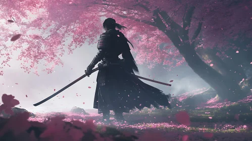 Warrior in the Cherry Blossom