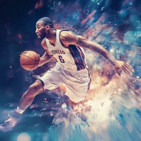 Athlete Dribbling Ball