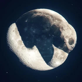Deconstructed Moon: Cosmic Reassembly