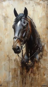 Equestrian Art with Elegant Horse