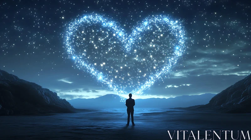 Celestial Heart Silhouette
