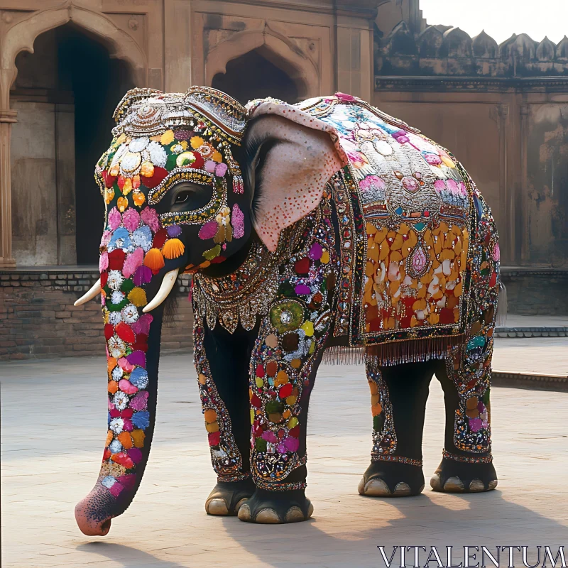 Ornate Elephant Festive Attire