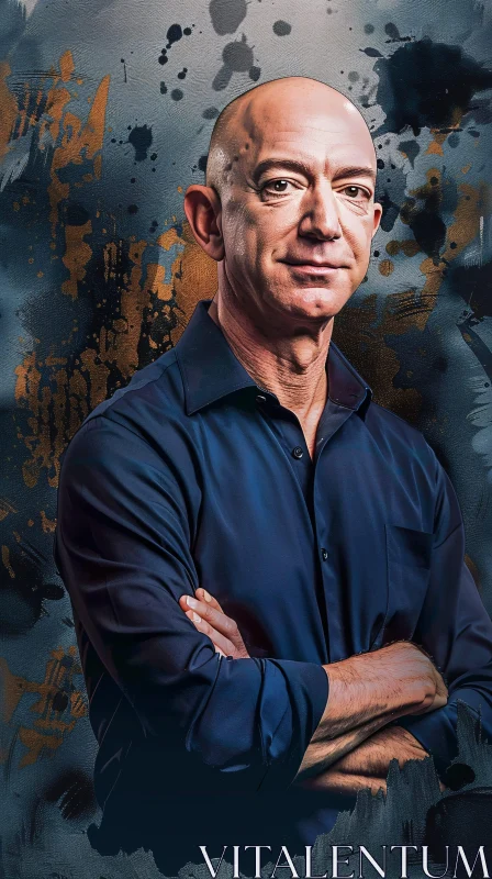 Jeff Bezos Modern Art Portrait
