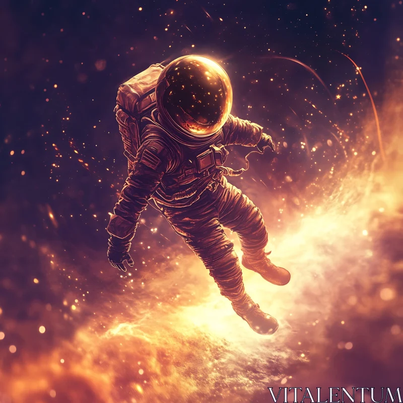 Cosmic Astronaut Among the Stars