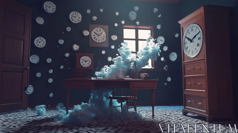 Dreamlike Clock Room