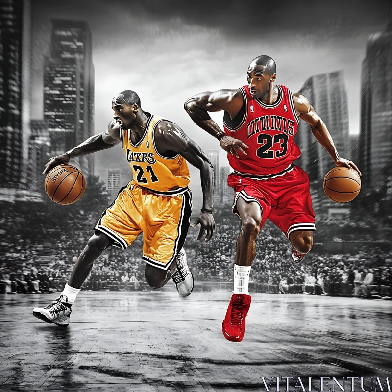 Athletic Basketball Game