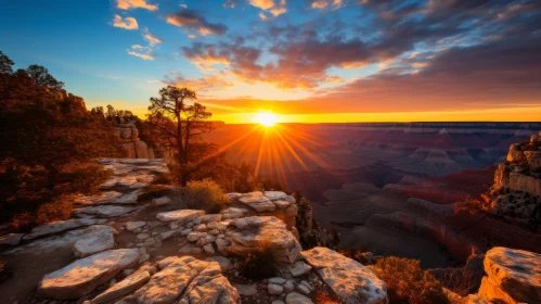 Sunset Over the Grand Canyon - A Display of Environmental Awareness