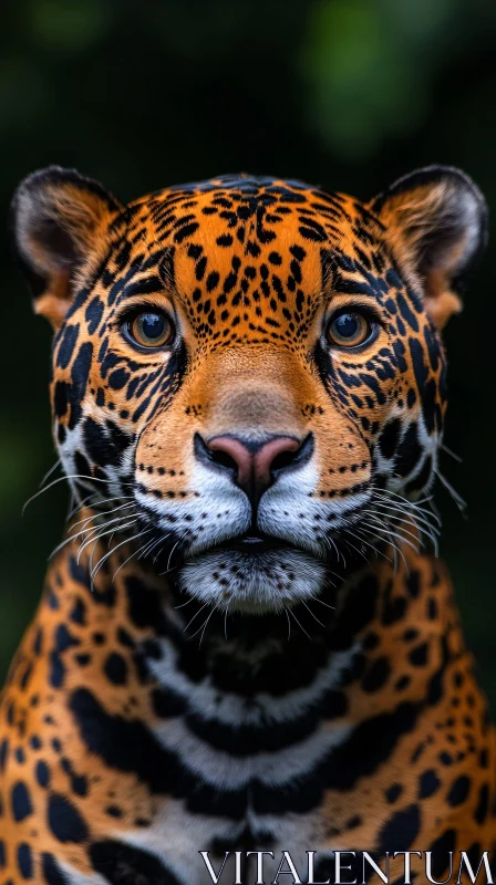 Jaguar's Intense Gaze AI Image