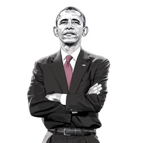 Illustrative Portrait of Barack Obama