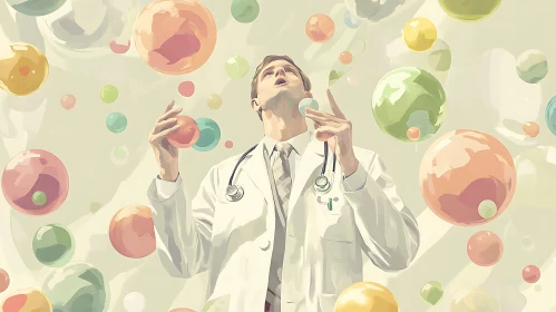 Medical Professional in a Bubble Dream