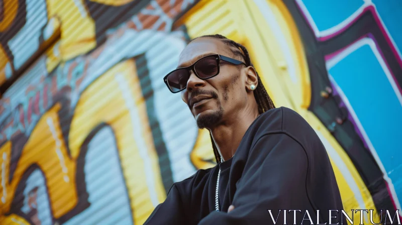 AI ART Snoop Dogg Urban Graffiti Scene