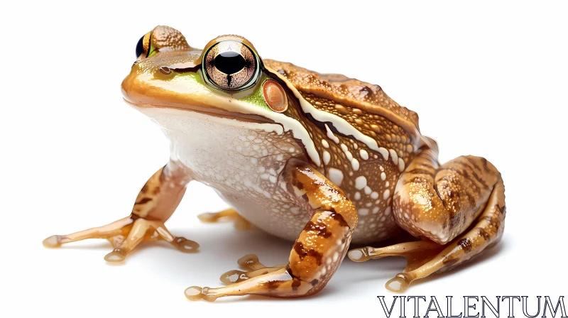 Detailed Frog in Nature AI Image