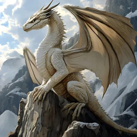 Dragon on Snowy Mountain