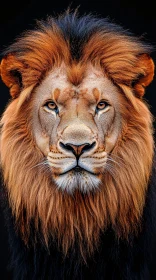 Intense Lion Portrait