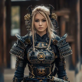 Female Warrior in Traditional Armor