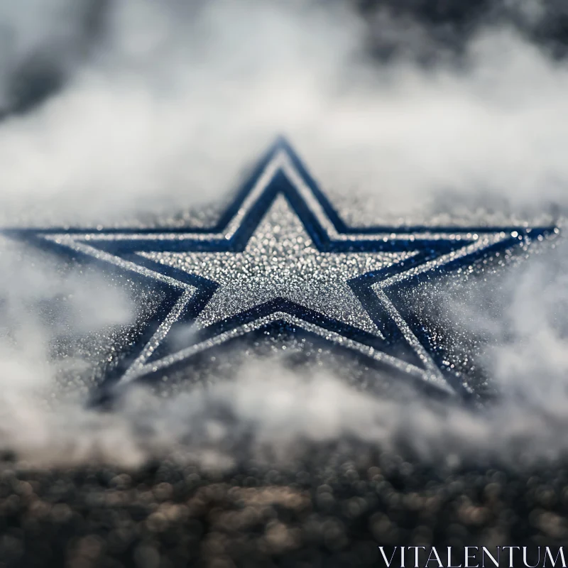 Glittering Star Shape AI Image