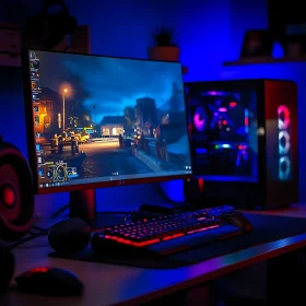 Modern RGB Gaming Setup