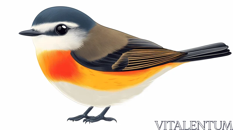 AI ART Digitally Illustrated Bird