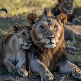 Lion Family Portrait