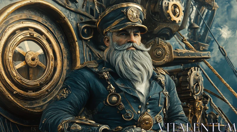 AI ART Gears and Glory: A Steampunk Portrait