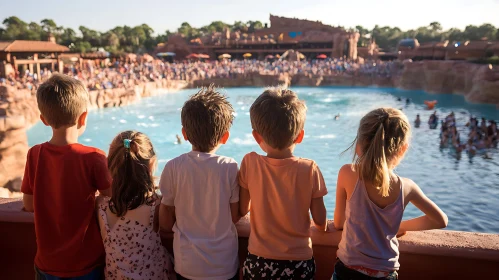 Kids Enjoying Summer at Waterpark