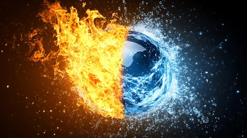 Fiery Water Sphere - Elemental Balance