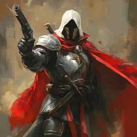 Hooded Warrior with Gun