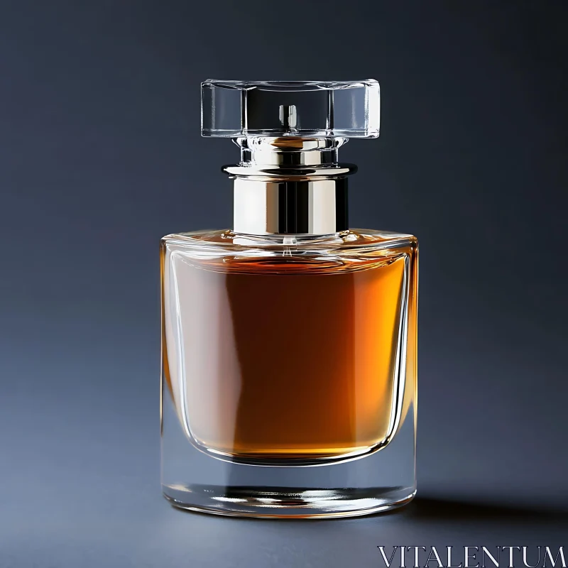 Luxurious Amber Fragrance Bottle AI Image