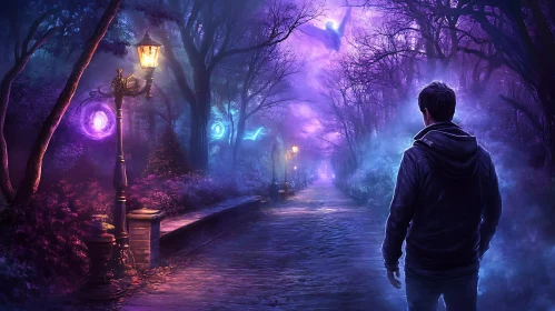 Man in the Purple Night