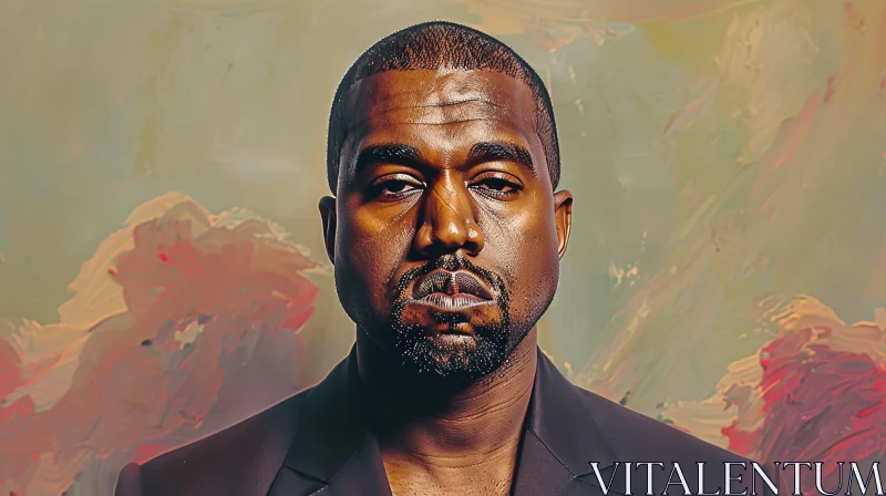 AI ART Kanye West Abstract Portrait