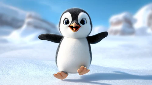 Playful Penguin Animation