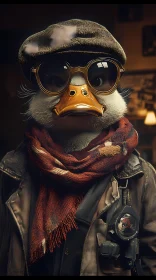 Fashionable Anthropomorphic Duck