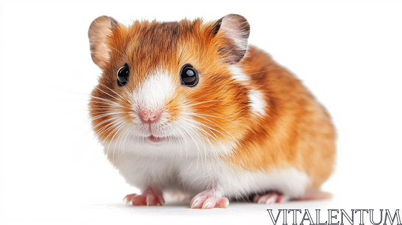 Charming Small Hamster Portrait AI Image