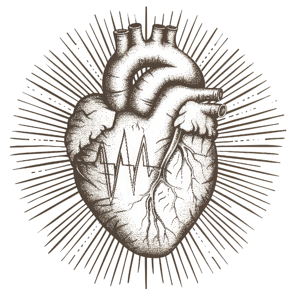 POD Design Intricate Heart Illustration for Apparel