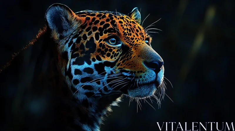 Wild Jaguar Close-up AI Image