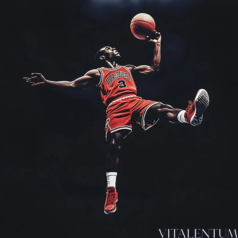 Athlete Mid-Air AI Image