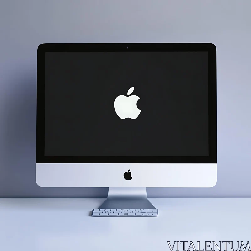 Elegant Apple Desktop Computer AI Image