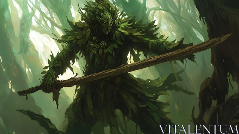 Guardian of the Verdant Woods AI Image