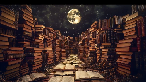 Book Tunnel Under Moonlight
