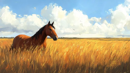 Serene Equine Landscape