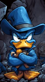 Duck Wizard in Blue