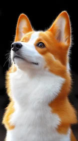 Corgi Canine Portrait