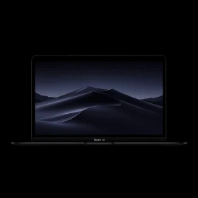 Sleek Laptop with Dark Sand Dunes Display